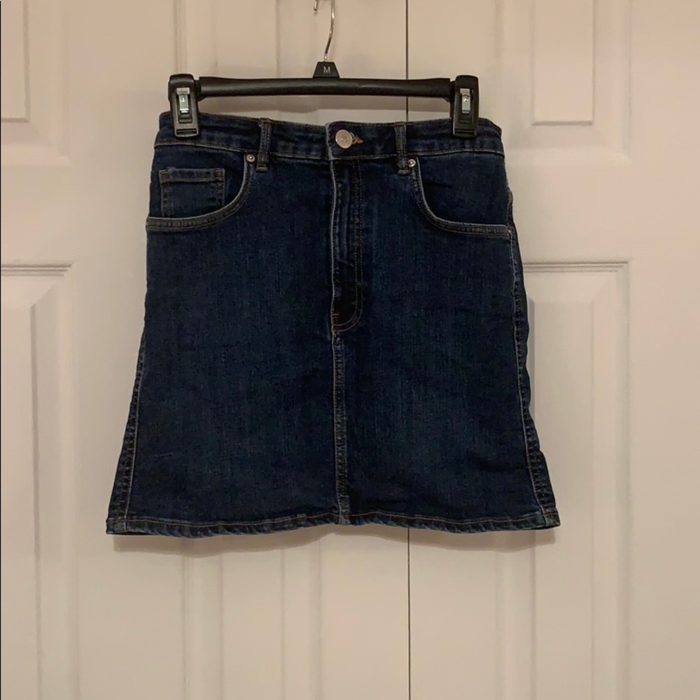 ZARA denim mini skirt
